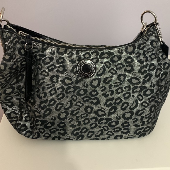 Coach black ocelot bag. - Picture 2 of 5